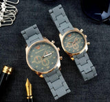 2 pcs Unisex stainless Couple watches