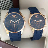 2 pcs Unisex stainless Couple watches